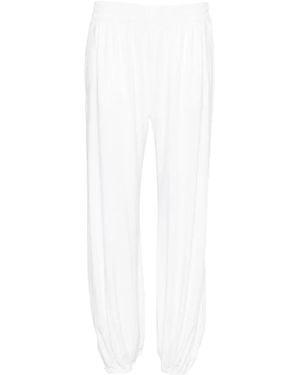 Norma Kamali Pantalon Ample Boyfriend Puff - White
