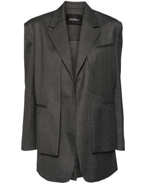 Goen.J Layered Blazer - Grey