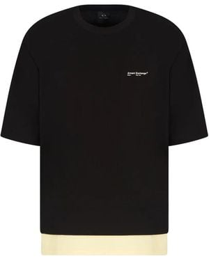 ARMANI EXCHANGE Logo-Print T-Shirt - Black