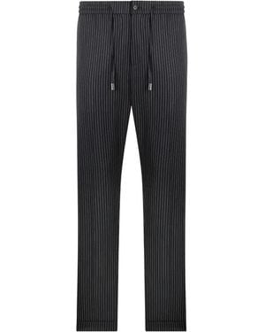 Philipp Plein Pinstripe Pants - Gray