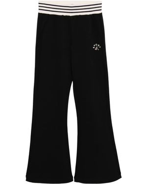 SPORT b. by agnès b. Logo-Embroidered Trosuers - Black
