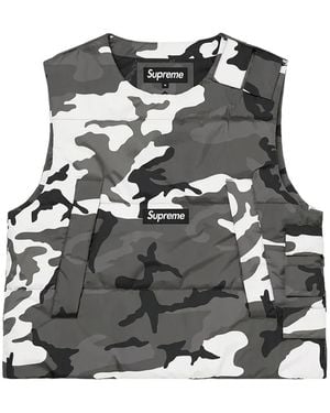 Supreme Chaqueta Gore-Tex Con Motivo Militar - Negro