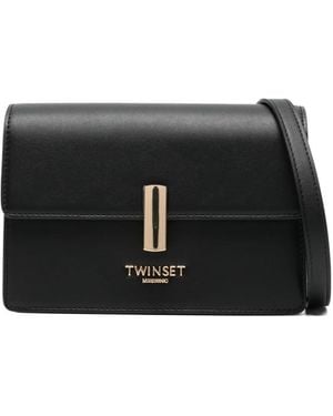 Twinset Borsa A Tracolla Con Dettagli Color Oro - Nero