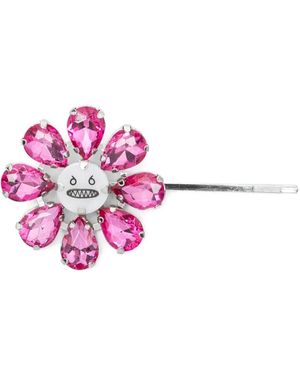 Charles Jeffrey Crazy Daisy Crystal Hair Clip - White
