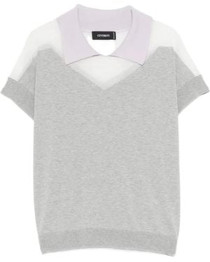 Cividini Camisa con cuello de polo - Blanco