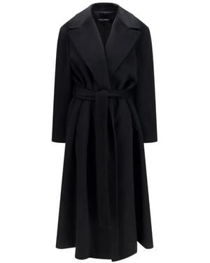 Dolce & Gabbana Double-Breasted Coat - Black