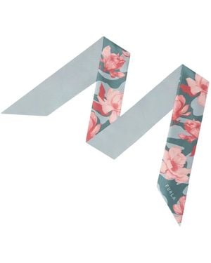 Furla Metropolis Floral-Print Scarf - White