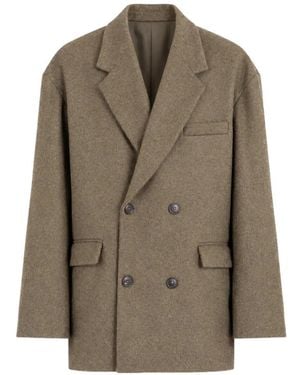 Societe Anonyme Blazer De Lana Con Doble Botonadura - Marrón