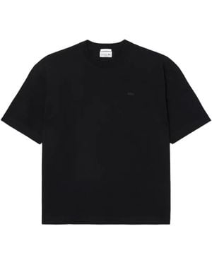 Lacoste Logo-Patch T-Shirt - Black