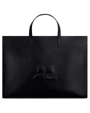 Courreges Heritage Tote Bag - Black