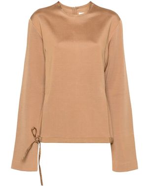 Jil Sander クルーネック スウェットシャツ - ナチュラル