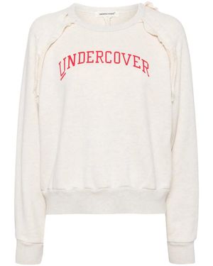 Undercover Logo-Print Cotton Sweatshirt - White