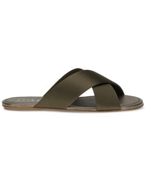 Pedro Garcia Pavana Crossover-Strap Sandals - Green