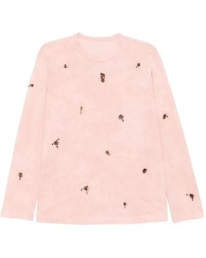 JNBY Cotton Long-Sleeved T-Shirt - Pink