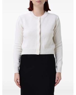 Fiorucci Button-Up Cropped Cardigan - White