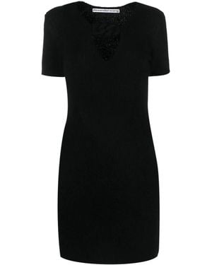 Alexander Wang Rope-Detail Knitted Minidress - Black