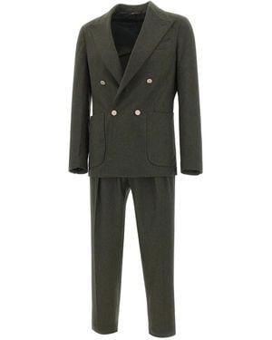 Briglia 1949 Bolgheri Double-Breasted Suit - Black