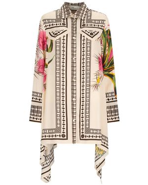 Blumarine Print Mini Dress - White