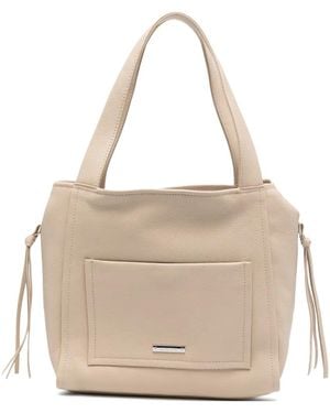 Cromia Top-Handles Leather Tote Bag - Natural