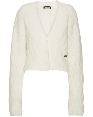 ROTATE BIRGER CHRISTENSEN Cardigan Mit V-Ausschnitt - Weiß