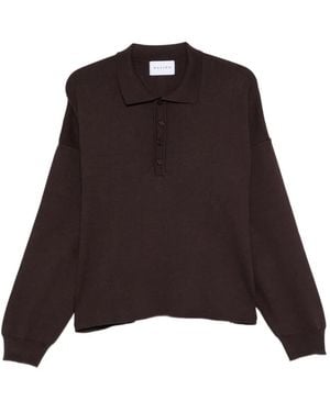 MARSĒM Polo Crop À Manches Longues - Brown