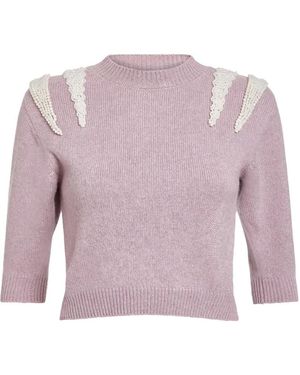 Markarian Posy Pearl-Patch Jumper - Purple