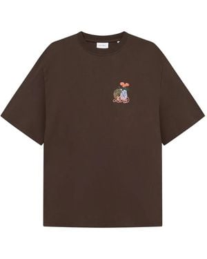 Les Deux グラフィック Tシャツ - ブラウン