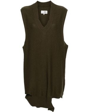 MM6 by Maison Martin Margiela ノースリーブ ミニドレス - グリーン