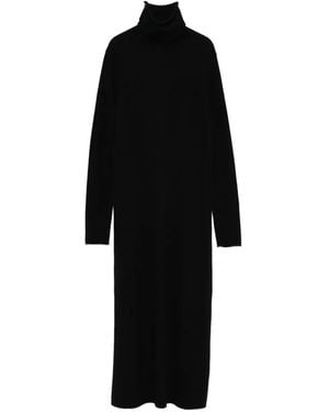 Lisa Yang Turtleneck Midi Dress - Black