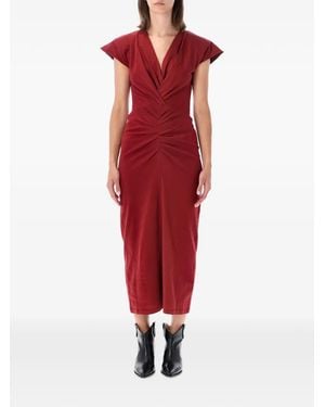 Isabel Marant Nandra Midi Dress - Red
