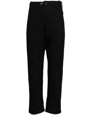 Boris Bidjan Saberi Dyed Drop-Crotch Pants - Black