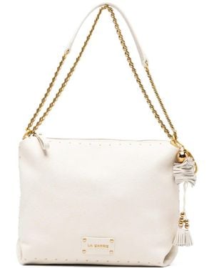 La Carrie Schultertasche Mit Quaste - Weiß