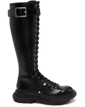 McQueen Stivali tread per donne - Nero