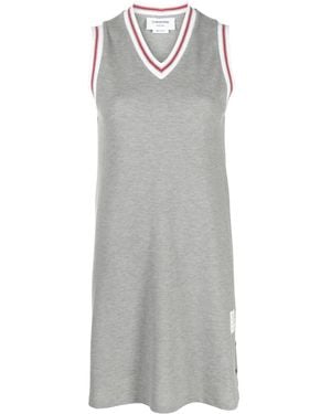 Thom Browne ピケ ミニドレス - グレー