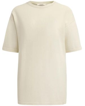 12 STOREEZ T-Shirt Misto Seta Cotone - Neutro