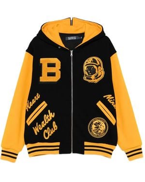 BBCICECREAM Letter-Appliqué Bomber Jacket - Black