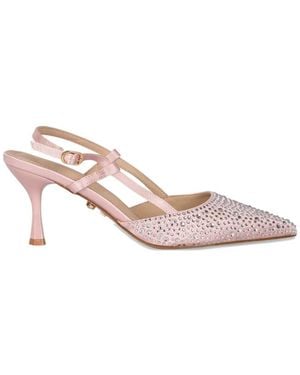Twentyfourhaitch Embellished Court Shoes - Pink
