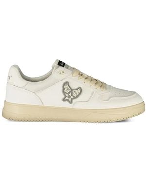 Avirex Sneakers Mit Logo-Patch - Weiß