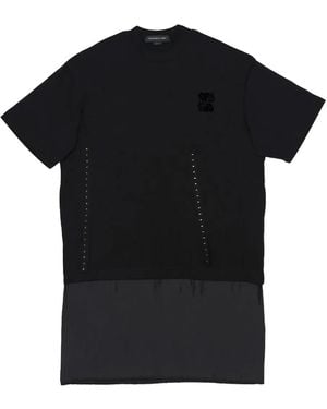 FEDERICO CINA Minikleid mit Applikationen - Schwarz