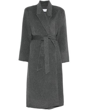 IRO Belted Felted Coat - Gray