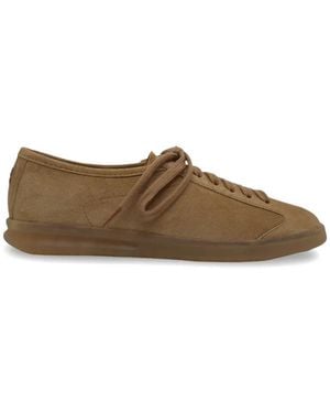 Henderson Suede Lace-Up Trainers - Brown