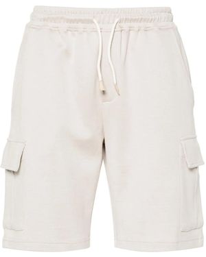 Eleventy Cargo Track Shorts - Natural