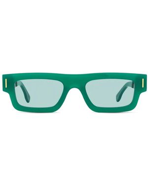 Retrosuperfuture Gafas de sol con montura rectangular - Verde