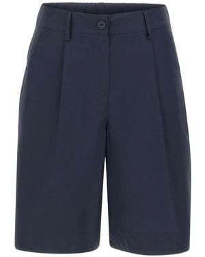 Kaos Pleat Tailored Shorts - Blue