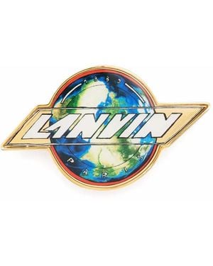 Lanvin Spilla Con Placca Logo - Blu