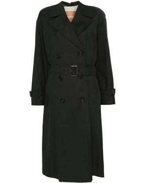 Max Mara Double-Breasted Belted Coat - Black