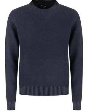 AROVESCIO Ribbed-Knit Jumper - Blue