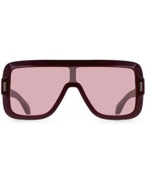 Ferragamo Geometric-Frame Sunglasses - Pink