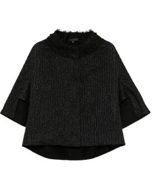 Shiatzy Chen Lace-Trim Jacket - Black