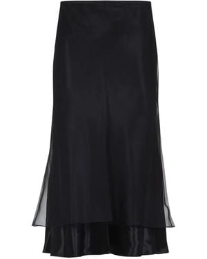 KHAITE Monina Midi Skirt - Black